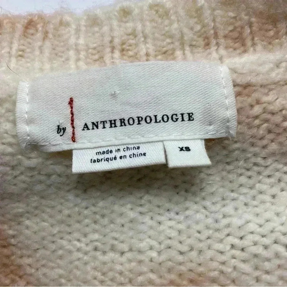 Anthropologie Maggie Bell Sleeve Tie Dye V Neck Pullover Sweater Size XS - Picture 5 of 5